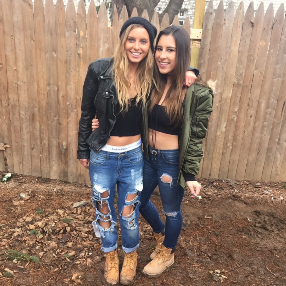 Peppermayo ripped low rise boyfriend jeans